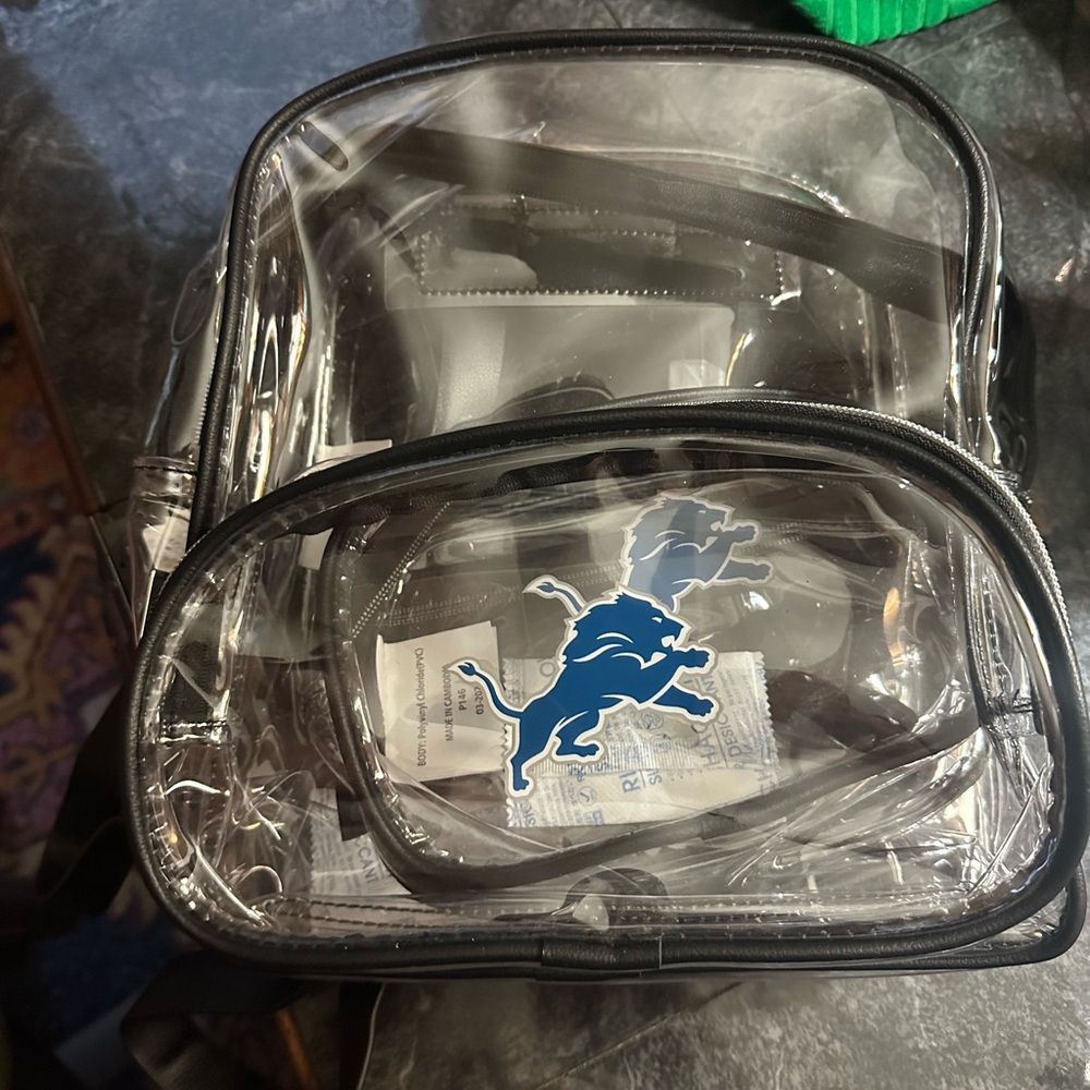 Lions backpack set.